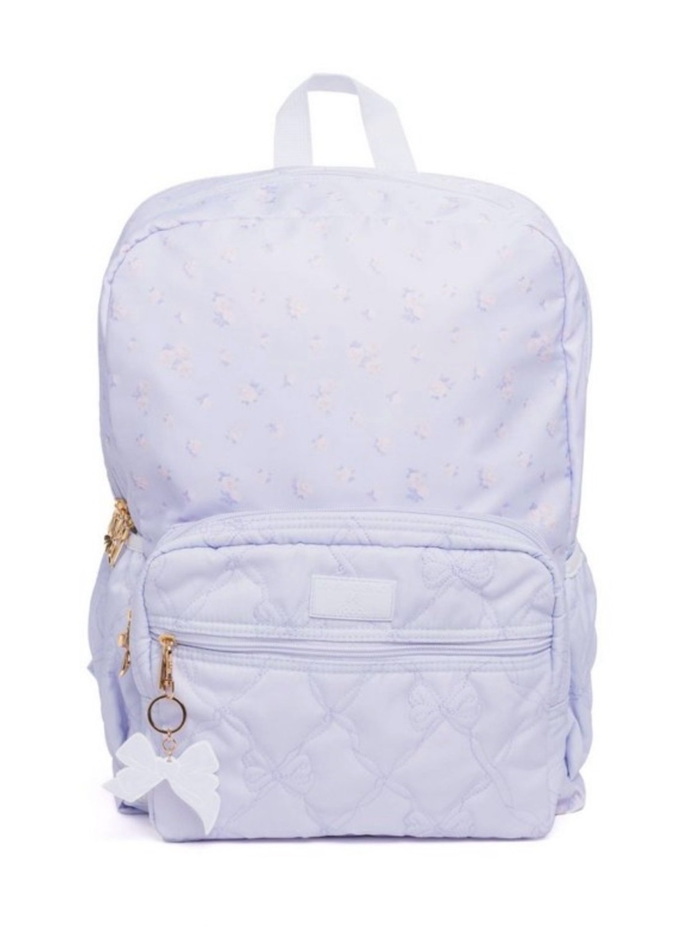 LoveShackFancy Yoobi Everblooming Rosettes Ditsy Backpack bag breezy blue